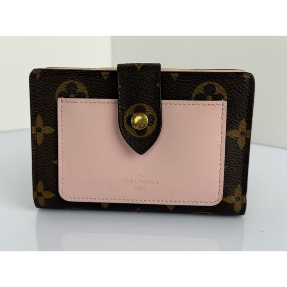 Louis Vuitton LV Monogram Pink Leather Zippy Compact Wallet - Picture 2 of 11